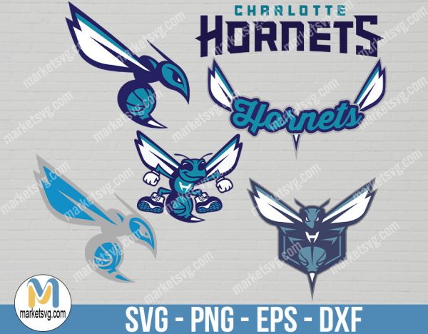 Charlotte Hornets Logo, Charlotte Hornets Logo SVG, Logo svg, NBA svg, NBA Team svg, Sports svg, Cricut, NBA60