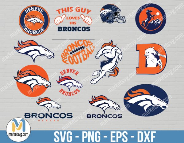 Denver Broncos, Denver Broncos svg,Bundle svg, NFL Bundle svg, Logo svg, NFL svg, NFL Team svg, Sports svg, Cricut, NFL10