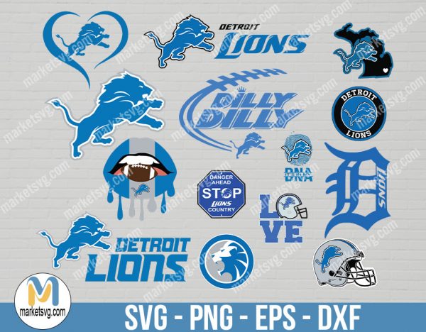 Detroit Lions, Detroit Lions svg, Bundle svg, NFL Bundle svg, Logo svg, NFL svg, NFL Team svg, Sports svg, Cricut, NFL11