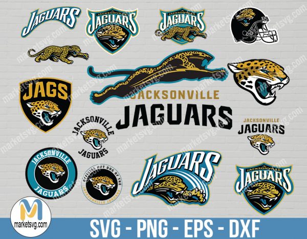 Jacksonville Jaguars, Jacksonville Jaguars svg, Bundle svg, NFL Bundle svg, Logo svg, NFL svg, NFL Team svg, Sports svg, Cricut, NFL15