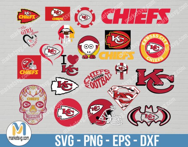 Kansas city chiefs, Kansas city chiefs svg, Bundle svg, NFL Bundle svg, Logo svg, NFL svg, NFL Team svg, Sports svg, Cricut, NFL16
