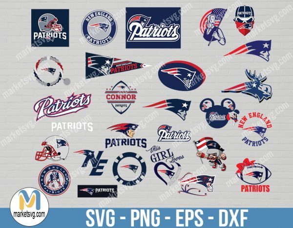 New England Patriots, New England Patriots svg, Bundle svg, NFL Bundle svg, Logo svg, NFL svg, NFL Team svg, Sports svg, Cricut, NFL21