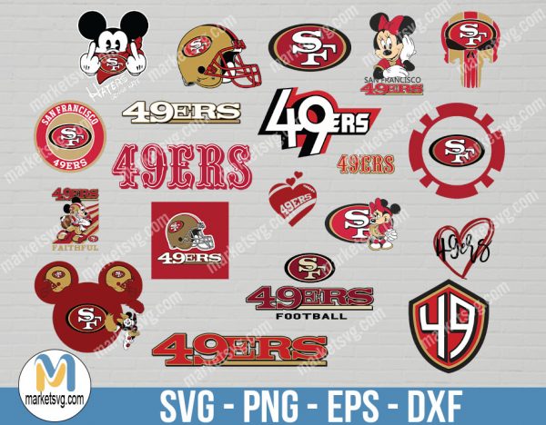 San Francisco 49ers, San Francisco 49ers svg, Bundle svg, NFL Bundle svg, Logo svg, NFL svg, NFL Team svg, Sports svg, Cricut, NFL29