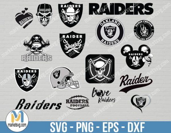 Oakland Raiders, Oakland Raiders svg, Bundle svg, NFL Bundle svg, Logo svg, NFL svg, NFL Team svg, Sports svg, Cricut, NFL32