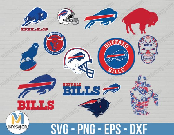 Buffalo Bills, Buffalo Bills svg, Bundle svg, NFL Bundle svg, Logo svg, NFL svg, NFL Team svg, Sports svg, Cricut, NFL4