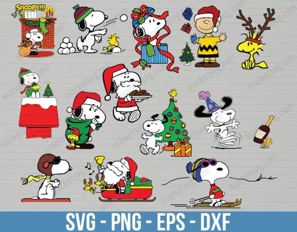Snoopy Merry Christmas, Christmas Bundle svg, Bundle svg, Snoopy Bundle svg, Snoopy winter, snoopy svg, png, snoopy for cricut, snoopy new year