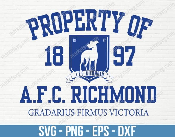 AFC Richmond Logo SVG, Ted Lasso SVG, Digital vector cut file, Richmond vinyl cut svg, eps, Cricut, Silhouette, SP25