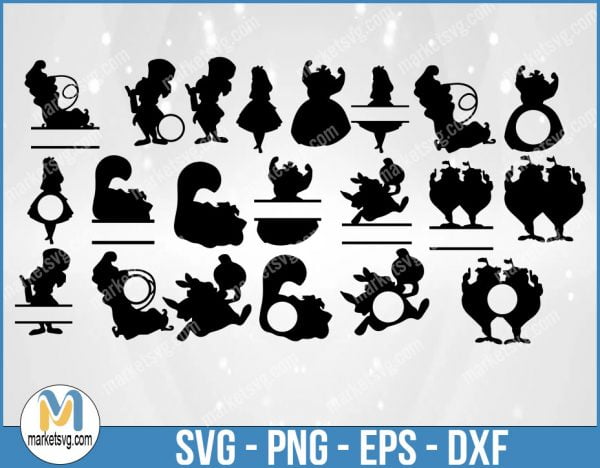 Alice in Wonderland SVG, svg, Cricut, Alice in Wonderland, svg file, Silhouette, DB16
