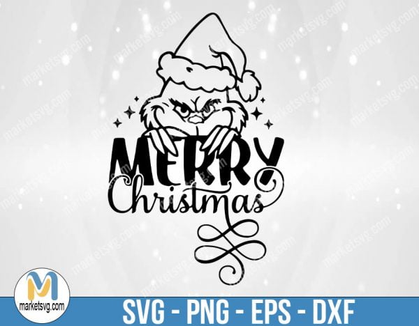 The Grinch SVG, Merry Christmas Grinch Svg, Grinch Christmas Svg, 2021 Grinch Svg, High Quality Cut File Svg, FC74