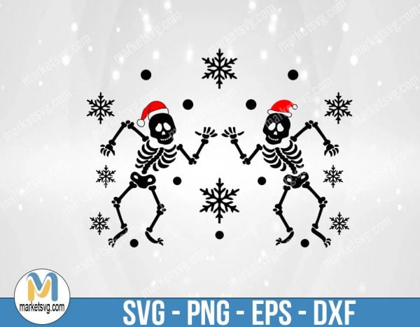 Christmas Skeleton SVG, Christmas svg, Merry Christmas svg, Santa svg, Grinch svg, Christmas shirt Svg, C702