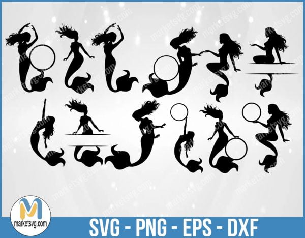 Mermaid SVG, Disney Bundle, Mickey Mouse SVG, Minnie Mouse SVG, Mickey and Minnie SVG, DB13