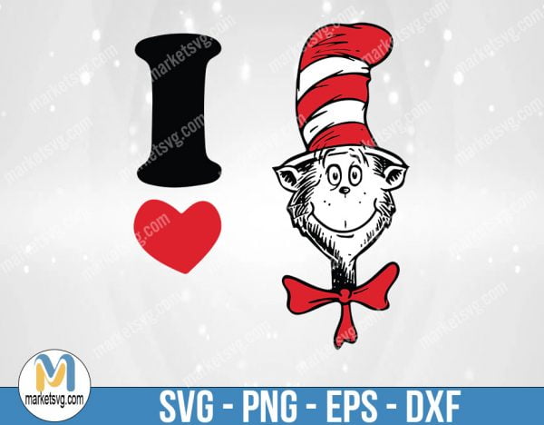 Dr Seuss Svg, Cat In The Hat SVG, Dr Seuss Hat SVG,Green Eggs And Ham Svg, Dr Seuss Fish Svg, Lorax Svg,Thing 1 and 2 Svg, DR30