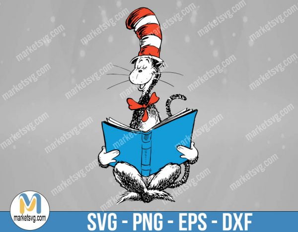 Dr. Seuss Read Across America, Dr Seuss Svg Bundle, Cat In The Hat SVG, Dr Seuss Hat SVG,Green Eggs And Ham Svg, DR4