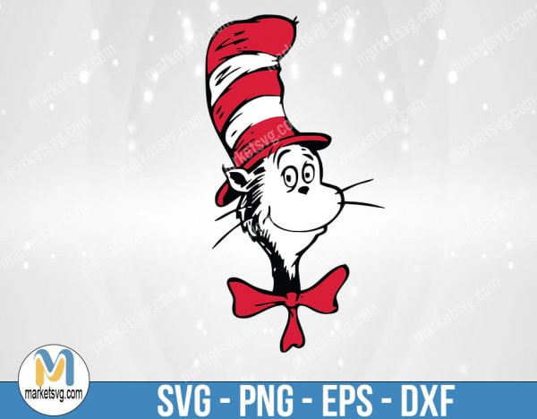 Dr Seuss Svg, Cat In The Hat SVG, Dr Seuss Hat SVG,Green Eggs And Ham Svg, Dr Seuss for Teachers Svg, Lorax Svg,Thing 1 and 2 Svg, DR48