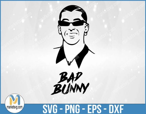 Bad Bunny SVG, Bad Bunny Logo SVG, El Conejo Malo SVG, Instant Download, Vector files, Bad Bunny svg, FC89