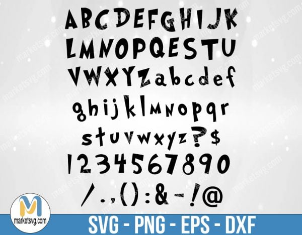 Doctor Seuss Font Svg file for Cricut, Dr Seuss Alphabet Monogram Clipart, The Cat In The Hat Svg, Dr Seuss Font Svg, FF1