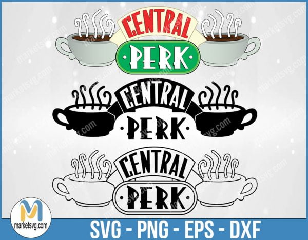 Central Perk, Friends SVG, Friends TV Show SVG, Cricut Silhouette, Friends Font, Friends Quote Clipart, FI13