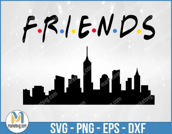 Friends SVG, Friends TV Show SVG, Cricut Silhouette, Friends Font, Friends Quote Clipart, Digital Download, Instant Download, FI16