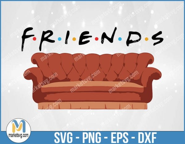 Friends SVG, Friends TV Show SVG, Cricut Silhouette, Friends Font, Friends Quote Clipart, Digital Download, Instant Download, FI20