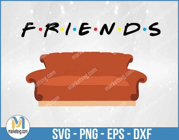 Friends SVG, Friends TV Show SVG, Cricut Silhouette, Friends Font, Friends Quote Clipart, Digital Download, Instant Download, FI24