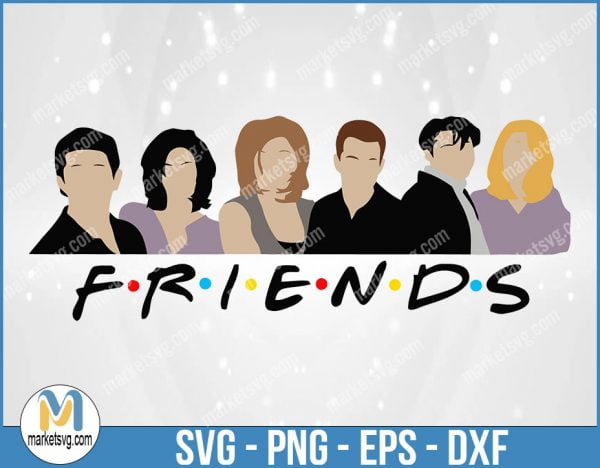 Friends SVG, Friends TV Show SVG, Cricut Silhouette, Friends Font, Friends Quote Clipart, Digital Download, Instant Download, FI27