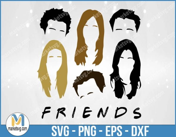 Friends SVG, Friends TV Show SVG, Cricut Silhouette, Friends Font, Friends Quote Clipart, Digital Download, Instant Download, FI28