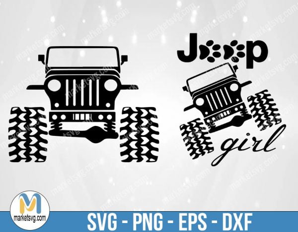 JeeP Girl plain grill, SVG design download If you use silohouette please ensure that your version does except SVG files., FR120