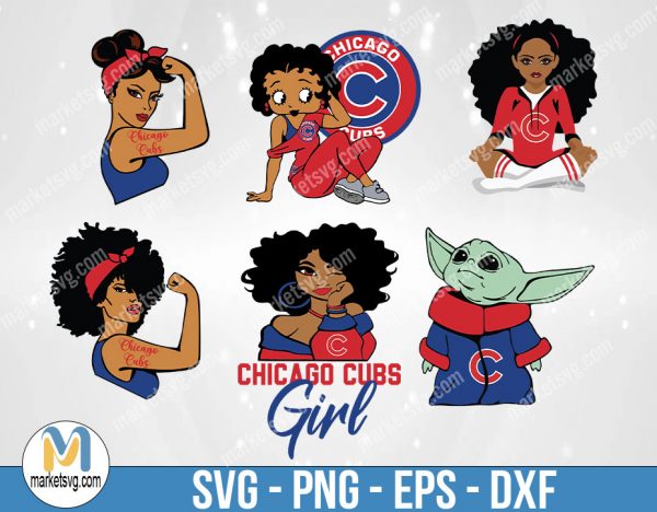 Chicago Cubs Logo svg, Chicago Cubs MLB svg, Bundle svg, MLB Girl svg, MLB Team svg, Sports svg, Cricut, MLB65