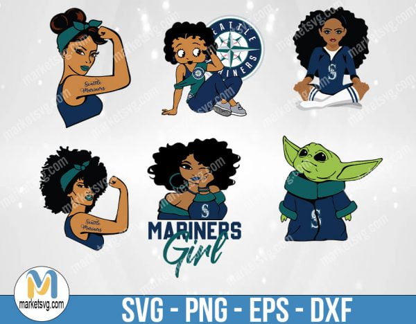 Seattle Mariners Logo, Seattle Mariners Logo svg, Logo svg, Bundle svg, MLB Girl svg, MLB Team svg, Sports svg, Cricut, MLB71