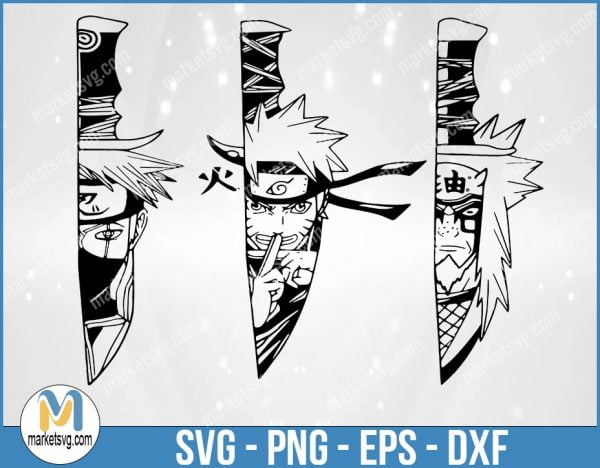 Naruto SVG, Anime SVG, Naruto Knife Svg, Digital Clipart, Cricut, svg File, NA5