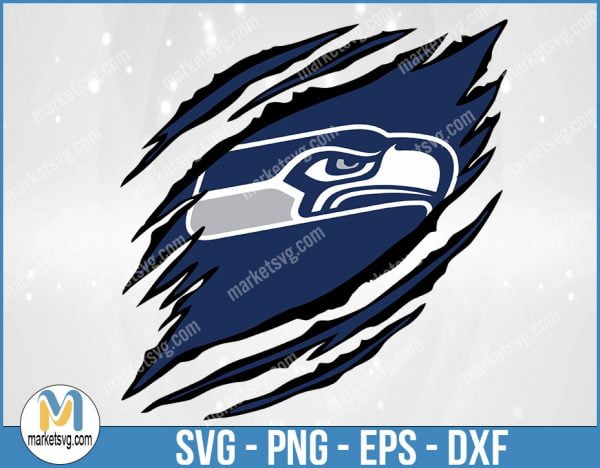 Seattle Seahawks Ripped Claw svg, Seattle Seahawks svg, Seahawks Ripped Claw, Seahawks svg, Clipart, Logo, png, Svg File For Cricut, NFL92