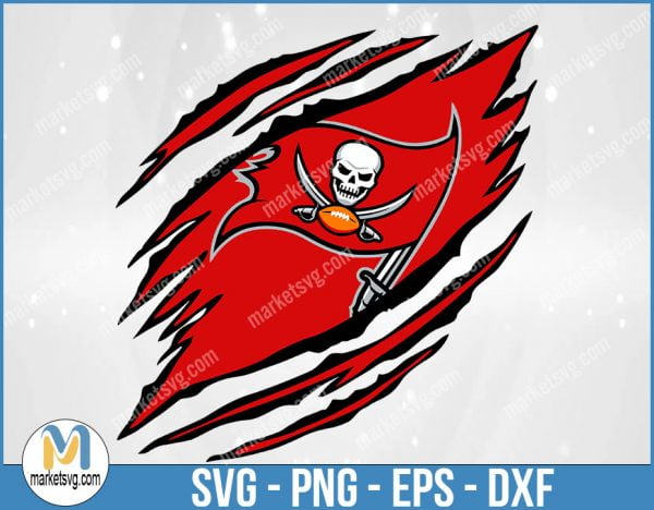 Tampa Bay Buccaneers Ripped Claw svg, Tampa Bay Buccaneers svg, Buccaneers Ripped Claw, Buccaneers svg, Clipart,Logo,png,Svg File For Cricut, NFL93