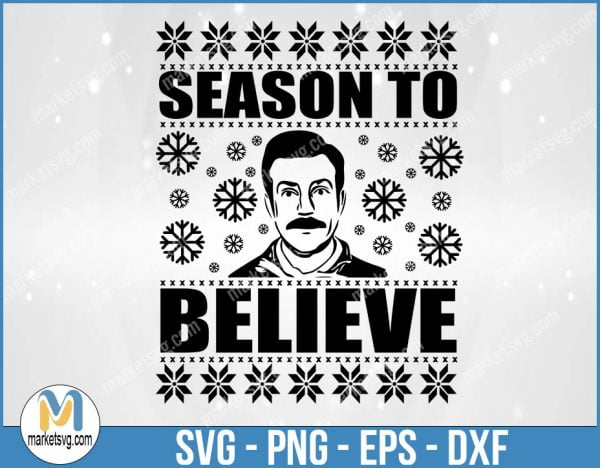 Ted Lasso svg, Ted Lasso Christmas svg, Cricut, svg File, Ted Lasso Holiday SVG, Ugly Sweater SVG, SP99