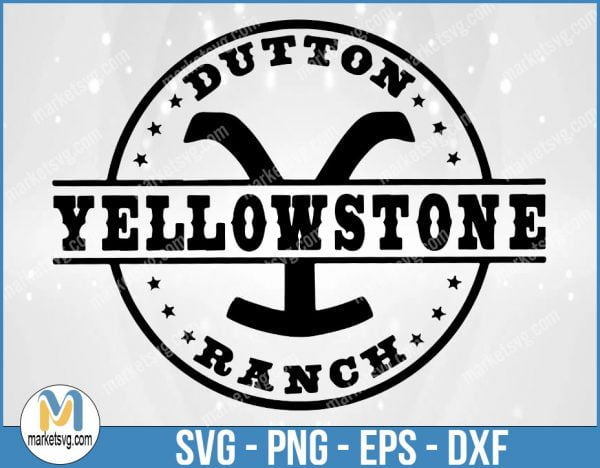 Yellowstone Dutton Ranch, Yellowstone svg, Yellowstone Labels, Yellowstone Symbols, Cricut, Silhouette, Cut file, YE30