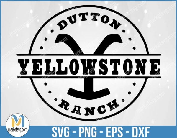 Yellowstone Dutton Ranch, Yellowstone svg, Yellowstone Labels, Yellowstone Symbols, Cricut, Silhouette, Cut file, YE19
