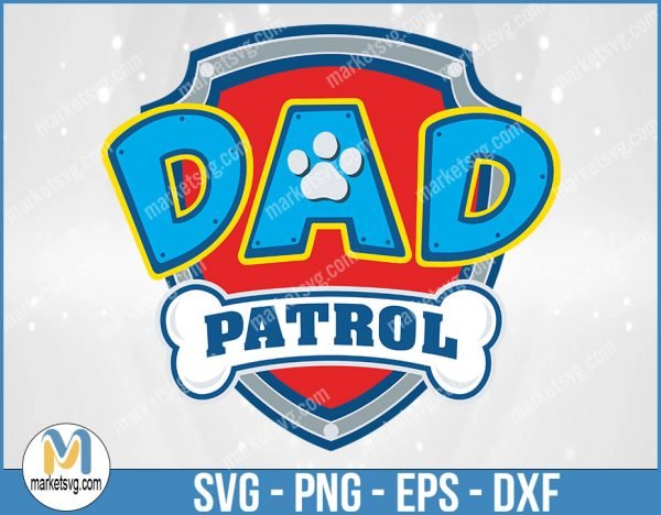 Dog Patrol SVG, Chase, Skye, Zuma, Everest, Marshall, Tracker, Rocky, Instant Download, PA1