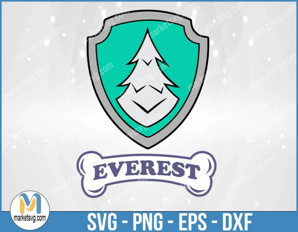 Everest SVG, Paw Patrol svg, Dog Patrol SVG, Chase, Skye, Zuma, Everest, Marshall, Tracker, Rocky, PA13