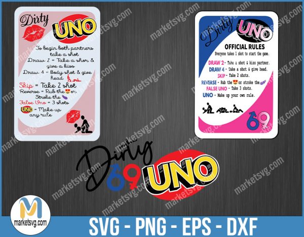 Dirty Uno SVG, Uno Svg birthday, Uno Drunk Logo, Uno Svg, Uno we Out Svg, Uno Out SVG, U14