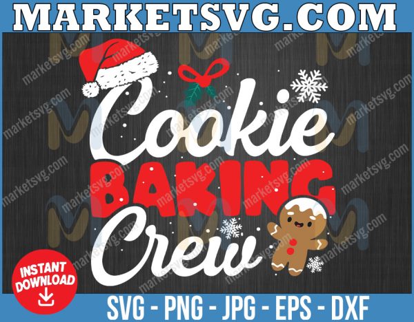 Cookie Baking Crew, Christmas cooking svg, Christmas Cookie Crew svg, Christmas shirt iron on, Christmas shirt svg, Cookie Baking Crew svg.