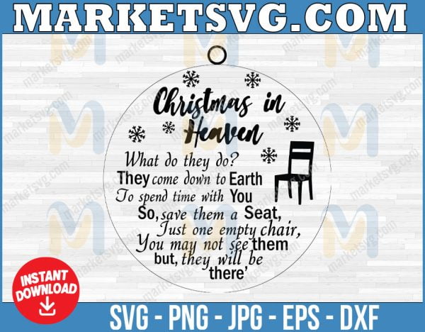Christmas in Heaven SVG, Merry Chrismas svg, Christmas 2022,svg, eps, svg file, png, svg, Cricut, Digital download