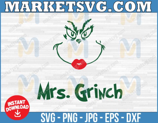 Mrs. Grinch, The Grinch svg, vector, ai, png, pdf, jpg and other formats, Christmas svg bundle