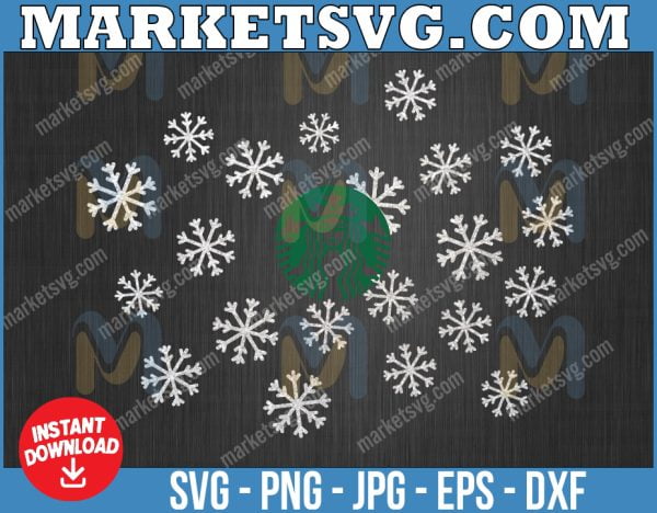 STARBUCKS logo SVG, Snow svg, Starbucks logo file, Instant Download for cricut machine, 6 type Logo collection