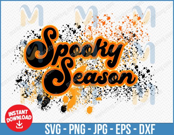 Spooky Season Svg, Halloween svg, Spooky svg, Png, Dxf, Eps, Instant Download