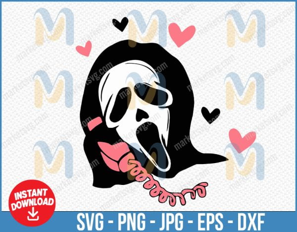 Ghost Face Calling Svg, Ghostface Calling Funny Halloween svg, Scream Svg, Ghost Face, Ghost Calling, Girly Pink, Pink Ghost Face, Instant Download