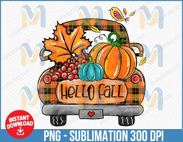 Hello Fall PNG, Welcome Fall PNG, Happy Thanksgiving Png, Autumn Png, Welcome Autumn Png, Happy Fall Png, Fall Sign Png, Fall Decor, Pumpkin